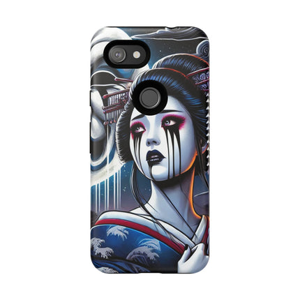 Geisha’s Black Ink Tears Phone Cases