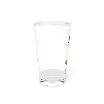 Aquilegia Flowers by Tanigami Kônan Glass, 16oz