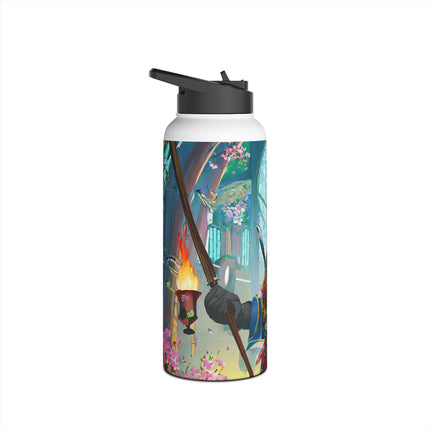 Cyberpunk Leopard Stainless Steel Water Bottle