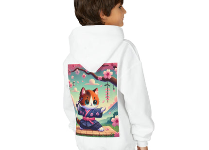 Samurai Kitten Youth Heavy Blend Hooded Sweatshirt