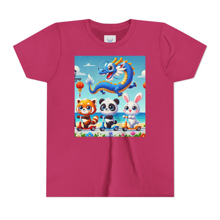 Seaside Scooter Friends Youth Short Sleeve Tee