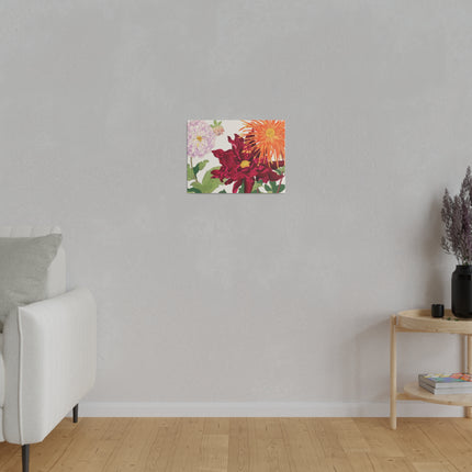 Radiant Dahlias by Tanigami Kônan – Japanese Botanical Splendor