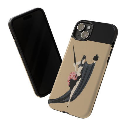 Dancer with Ink & Blossoms Phone Case – Elegant Grace & Artistic Poise