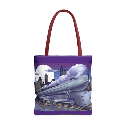 The Art Deco Bullet Train Tote Bag (AOP)
