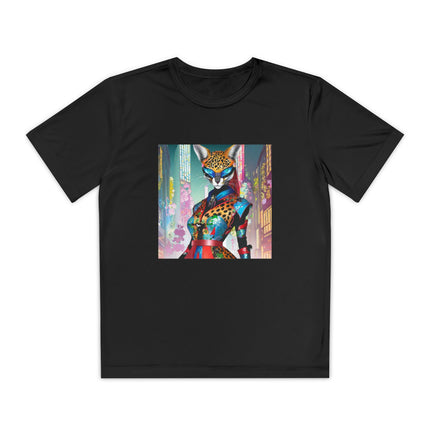 Cyber Cat Glamour Youth Competitor Tee