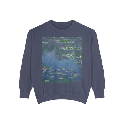 Water Lilies by Claude Monet Unisex Garment-Dyed Sweatshirt