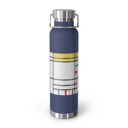 Place de la Concorde by Piet Mondrian Copper Vacuum Insulated Bottle, 22oz