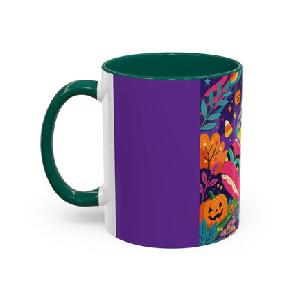 🌙🎃 The Lady Of Moonbeam Hollow Colorful Mug – Whimsical Halloween Charm