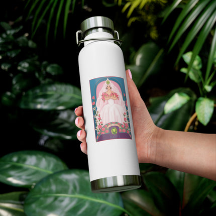 August & Peridot (from the Gem Series) by Sofia Chiostri Copper Vacuum Insulated Bottle, 22oz