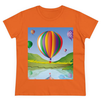 Colorful Heights Women's Midweight Cotton Tee