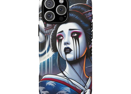 Geisha’s Black Ink Tears Phone Cases