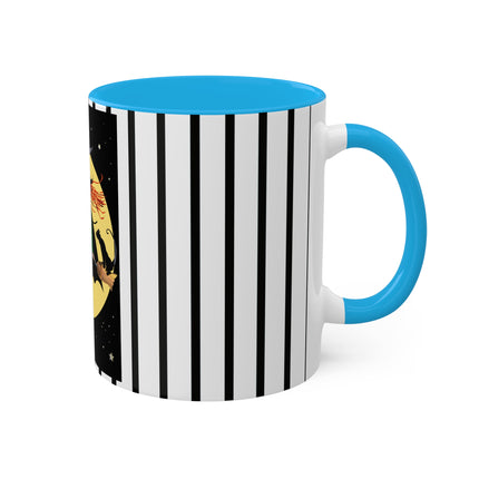 A Witch’s Moonlit Flight Colorful Mugs, 11oz