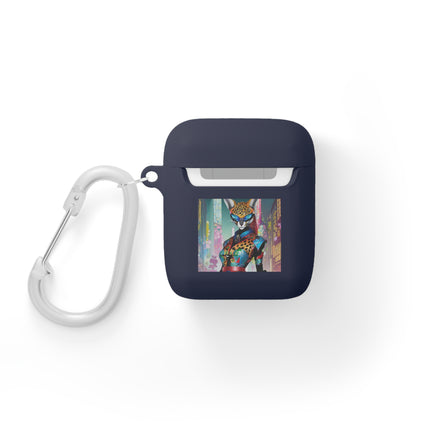 Cyber Cat Glamour AirPods Case Cover