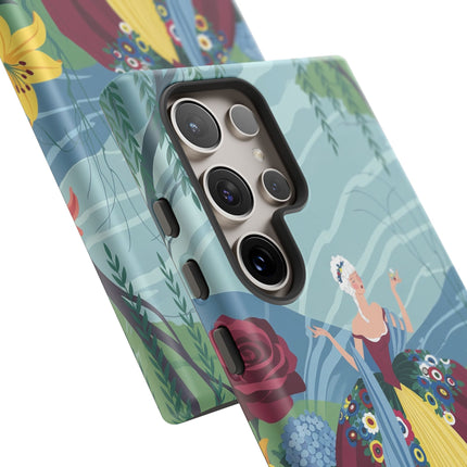 🌹🌿 The Willow Garden Promenade Phone Case – Art Deco Floral Elegance