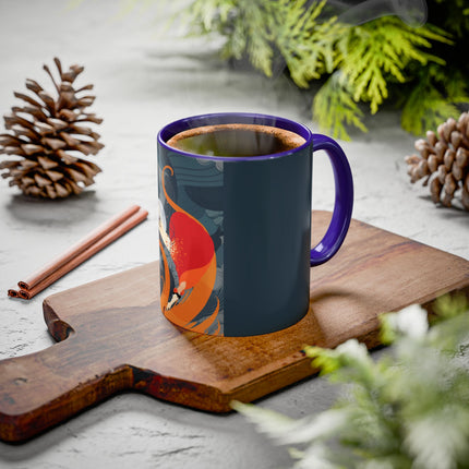 Flame of the Tempest Colorful Mugs – Fiery Storm & Dramatic Elegance