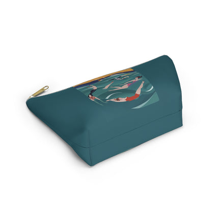 Summer Splash Cosmetic Bag – Carefree Beach Joy & Mid-Century Fun