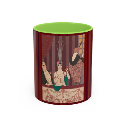 La Loge by George Barbier Colorful Mugs (11oz, 15oz)