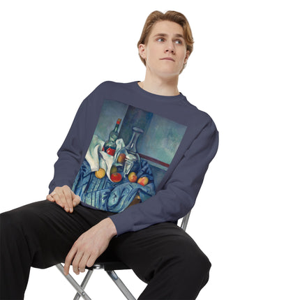 The Peppermint Bottle by Paul Cézanne Unisex Garment-Dyed Sweatshirt