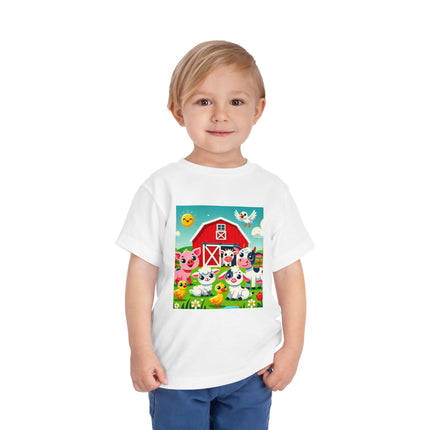 Happy Barnyard Morning Toddler Short Sleeve Tee