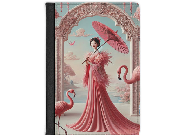 Petals, Porcelain, and Flamingos Passport Cover