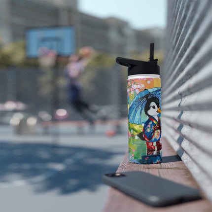 Rainy Day Ducks Stainless Steel Water Bottle