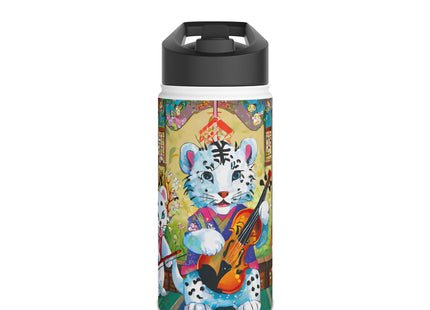 Melodies of the Snow Lion Cub Stainless Steel Water Bottle
