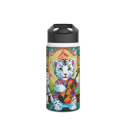 Melodies of the Snow Lion Cub Stainless Steel Water Bottle