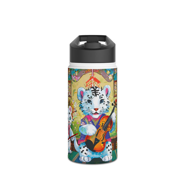 Melodies of the Snow Lion Cub Stainless Steel Water Bottle