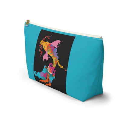 Golden Koi Cosmetic Bag – Lucky Swim & Vibrant Fortune