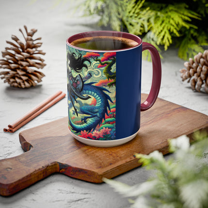 Mystic Guardian of the Sky Light Colorful Mugs (11oz, 15oz)