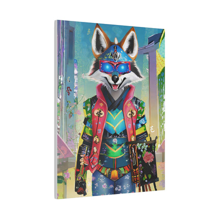 Cyber Hyena Matte Canvas, Stretched, 0.75"
