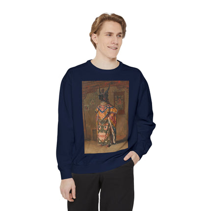 A Buddhist Lama by Vasily Vereshchagin Garment-Dyed Sweatshirt