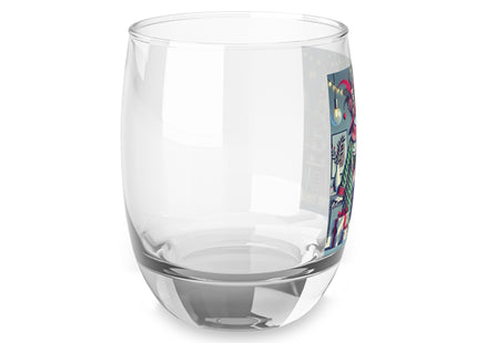 Whimsical Christmas Tea Party Whiskey Glass