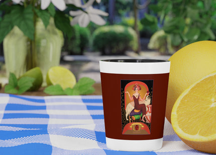 January & Garnet (from the Gem Series) by Sofia Chiostri Ceramic Shot Glass