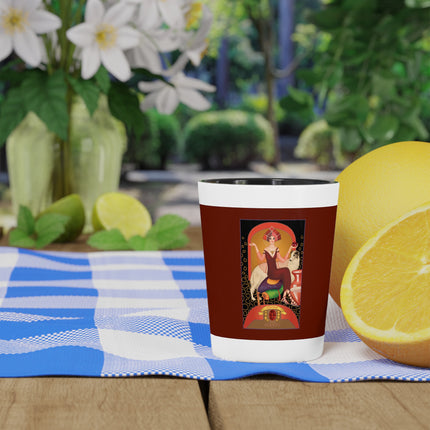 January & Garnet (from the Gem Series) by Sofia Chiostri Ceramic Shot Glass