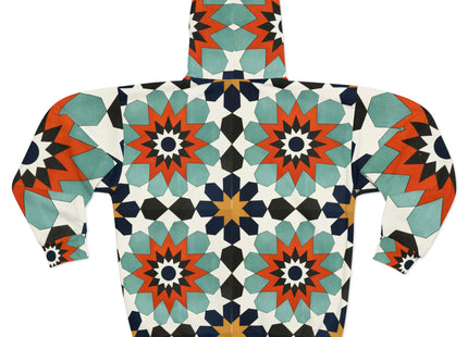 Ornamental Tiles (Pl. 4) from the Afghan Boundary Commission Zip Hoodie (AOP)