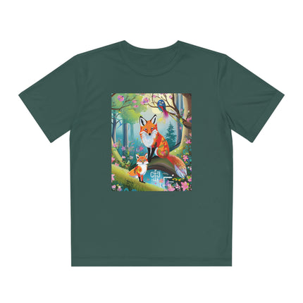 Mischievous Fox Youth Competitor Tee – Forest Fun & Whimsical Adventure