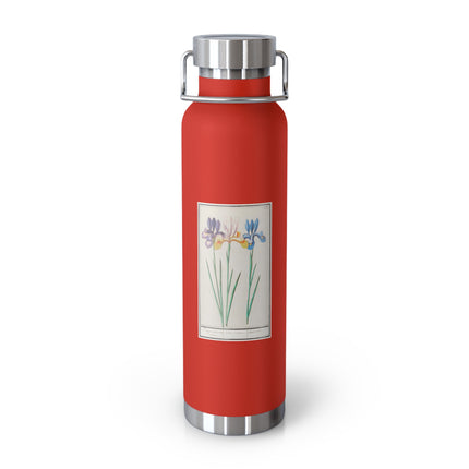 Iris, Iris sibirica by Anselmus Boëtius de Boodt Copper Vacuum Insulated Bottle, 22oz