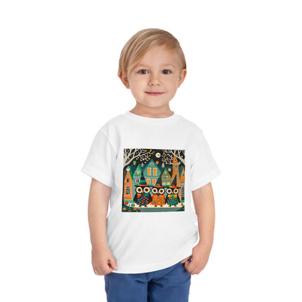 Night of the Trick-or-Treating Owlets Toddler Short Sleeve Tee