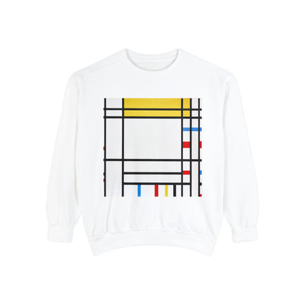 Place de la Concorde by Piet Mondrian Garment-Dyed Sweatshirt