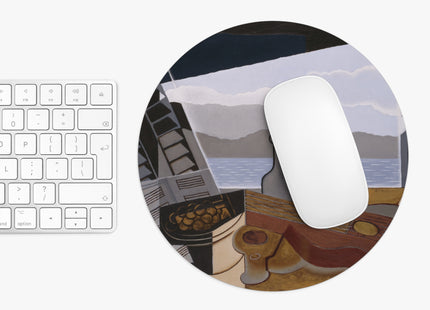 Open Window by Juan Gris Mouse Pad, Round and Rectangle