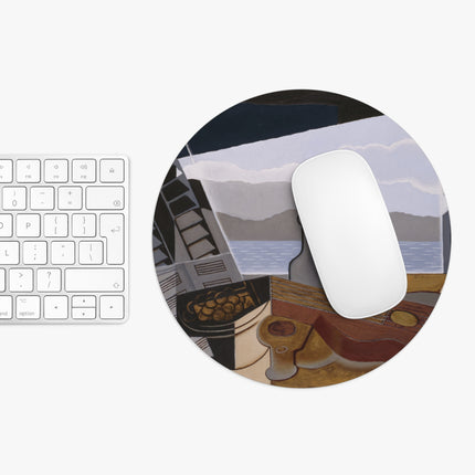 Open Window by Juan Gris Mouse Pad, Round and Rectangle