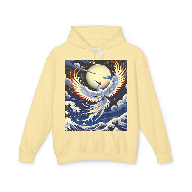 Majestic White Crane Hoodie