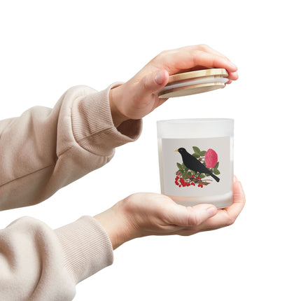 Blackbird & Rose Frosted Glass Candle