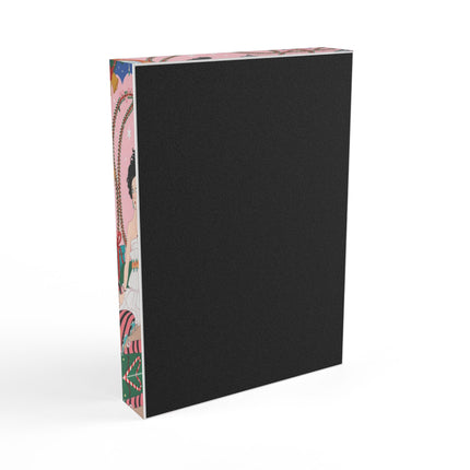 🎀🎄 Christmas Morning In The Rose Parlor Acrylic Art Block – Art Deco Holiday Fantasy