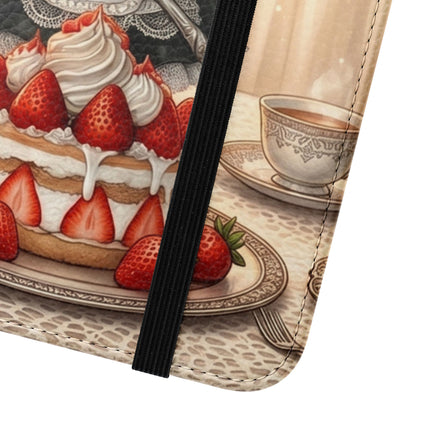 🍓🐱 The Patisserie Kitten Flip Case – Sweet Charm & Storybook Delight