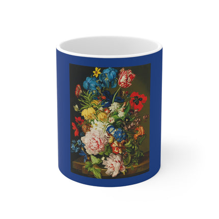 Bouquet of Flowers with Butterflies by Sebastian Wegmayr Ceramic Mug 11oz
