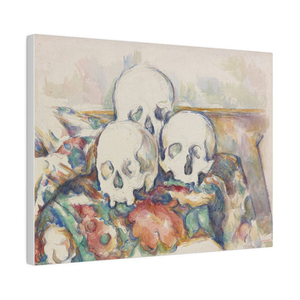 The Three Skulls by Paul Cézanne Matte Canvas, Stretched, 0.75"