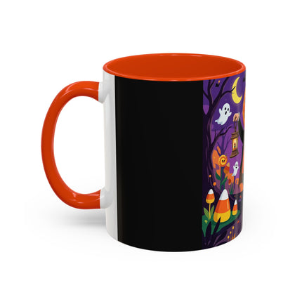 🎃🏮 The Pumpkin Gentleman's Moonlit Stroll Colorful Mug – Whimsical Halloween Charm