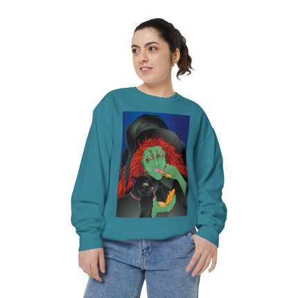 Mirror, Mirror A Witch's Touch Unisex Garment-Dyed Sweatshirt